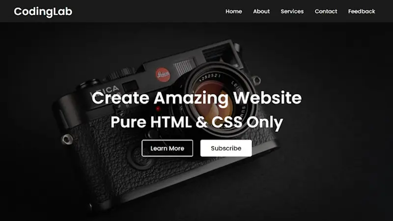 Simple Website using HTML and CSS